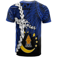 Palau Koror Polynesian T Shirt Tribal Wave Tattoo - Polynesian Pride