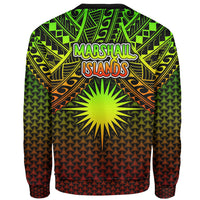 Polynesian Marshall Islands SweaT Shirt Reggae Vintage Polynesian Patterns - Polynesian Pride