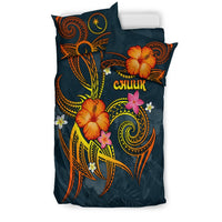 Chuuk Polynesian Bedding Set - Legend of Chuuk (Blue) - Polynesian Pride