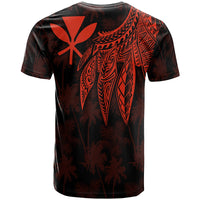 Polynesian Hawaii Kanaka Maoli T shirt Polynesian Wings (Red) - Polynesian Pride