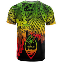 Guam Polynesian T Shirt Tribal Wave Tattoo Reggae - Polynesian Pride