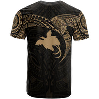 Papua New Guinea Polynesian T Shirt Full Color Heart Shield - Polynesian Pride
