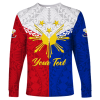 (Custom Personalised) The Philippines Legend Long Sleeve Shirt - LT12 Unisex Red - Polynesian Pride