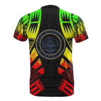 Palau T Shirt Palau Seal Polynesian Tattoo Reggae Style - Polynesian Pride