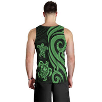 Kosrae Men's Tank Top - Green Tentacle Turtle - Polynesian Pride