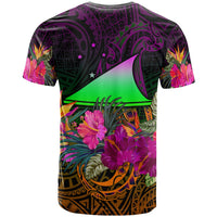 Tokelau T Shirt Summer Hibiscus - Polynesian Pride