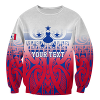 (Custom Personalised) Austral Islands Tribal Tattoo Sweatshirt - LT12 Unisex Red - Polynesian Pride