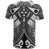 Kosrae Custom T Shirts White Seal with Polynesian Tattoo - Polynesian Pride