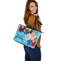 Palau Leather Tote - Tropical Style - Polynesian Pride