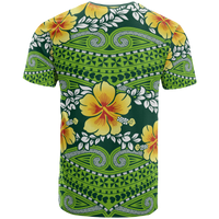 Polynesian All Over T Shirt Polynesian Hibiscus Pattern - Polynesian Pride