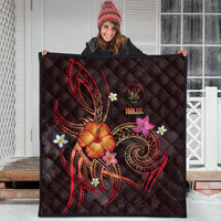 Niue Polynesian Premium Quilt - Legend of Niue (Red) - Polynesian Pride