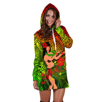 Hawaii Hula Girl Reggae Hoodie Dress - LT2 - Polynesian Pride