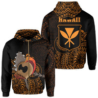 Polynesian Warrior Helmet Kanaka Maoli Hawaii Zip Hoodie Unisex Black - Polynesian Pride
