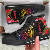 New Caledonia High Top Shoes - Tropical Hippie Style - Polynesian Pride