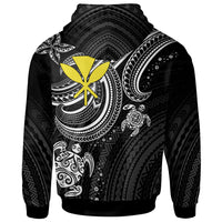 Hawaii Custom Zip up Hoodie White Turtle - Polynesian Pride