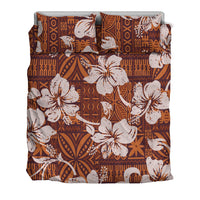 Polynesian Bedding Set - Tribal Vintage Hibiscus Flowers - Polynesian Pride