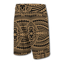 Hawaii Polynesian Seamless Board Shorts Gold - Polynesian Pride