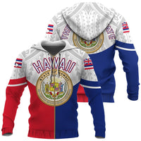 Hawaii Polynesian Zipper Hoodie Semicircle Style Unisex Art - Polynesian Pride