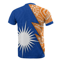 Marshall Islands T Shirt Marshall Islands Flag Micronesian Pattern Flash - Polynesian Pride