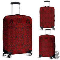 Polynesian Lauhala Mix Red Luggage Covers Red - Polynesian Pride