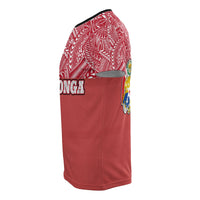 Tonga T Shirt Tonga Coat of Arms Polynesian Tattoo Style Style Style Style Style - Polynesian Pride