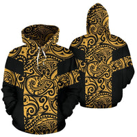 Polynesian Hoodie Tree Root Style 02 Unisex White - Polynesian Pride