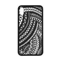 Polynesian 15 Rubber Phone Case One Size iPhone XS Max Black - White - Polynesian Pride