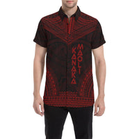 Kanaka Maoli Polynesian Chief Shirt - Red Version - Polynesian Pride
