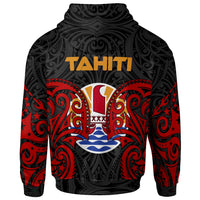 Tahiti Polynesian Zip up Hoodie Tahitians Spirit - Polynesian Pride