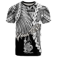 New Caledonia Polynesian Custom T Shirt Tribal Wave Tattoo White Unisex White - Polynesian Pride