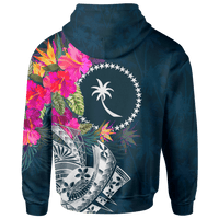 Chuuk Custom Zip up Hoodie Summer Vibes - Polynesian Pride