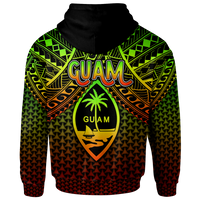 Polynesian Guam Zip up Hoodie Reggae Vintage Polynesian Patterns - Polynesian Pride