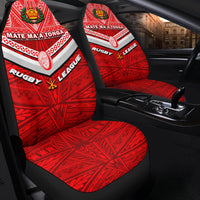 Tonga Rugby Mate Ma'a Tonga Tapa Pattern Car Seat Covers - LT2 One Size RED - Polynesian Pride