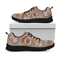 Niue Sneakers - Hibiscus Flowers Vintage Style - Polynesian Pride
