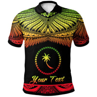 Chuuk Custom Polo Shirt Polynesian Tattoo Reggae Version Unisex Reggae - Polynesian Pride