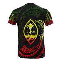 Guam Polynesian Custom T Shirt Reggae Tribal Wave - Polynesian Pride