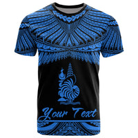 New Caledonia Polynesian Custom T Shirt New Caledonia Pride Blue Version Unisex Blue - Polynesian Pride
