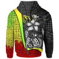 Federated States of Micronesia Zip up Hoodie Reggae Turtle with Hook - Polynesian Pride