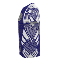 American Samoa T Shirt American Samoan Seal Polynesian Tattoo Dark Blue Style - Polynesian Pride