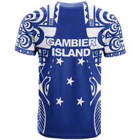 Custom Gambier Islands Tribal Tattoo T Shirt LT12 - Polynesian Pride