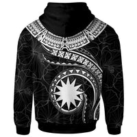 Nauru Polynesian Hoodie Nauru Waves (White) - Polynesian Pride
