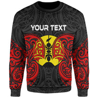 New Caledonia Polynesian Custom Personalised Sweater - Spirit Style Unisex Black - Polynesian Pride