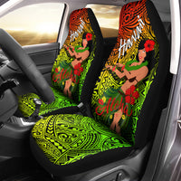 Hawaii Hula Girl Reggae Car Seat Covers - LT2 - Polynesian Pride