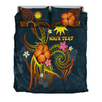 Nauru Polynesian Personalised Bedding Set - Legend of Nauru (Blue) - Polynesian Pride