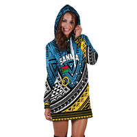 (Custom Personalised) Vanuatu Sanma Province Tribal Pattern Hoodie Dress - LT12 - Polynesian Pride
