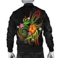 Vanuatu Polynesian Men's Bomber Jacket - Legend of Vanuatu (Reggae) - Polynesian Pride