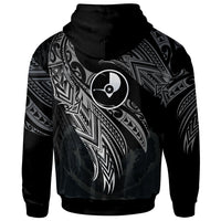 Yap Polynesian Zip Hoodie Legend White Version - Polynesian Pride