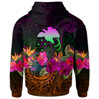 Papua New Guinea Hoodie Summer Hibiscus - Polynesian Pride