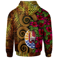 Tahiti Polynesian Hoodie Hibiscus Vintage - Polynesian Pride