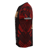 Tokelau T Shirt Tokelauan Coat of Arms Polynesian Tattoo Red Style - Polynesian Pride